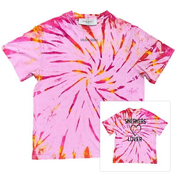 Golden Goose “Sneaker Lovers” Tie Dye Tee - Picture 1 of 9